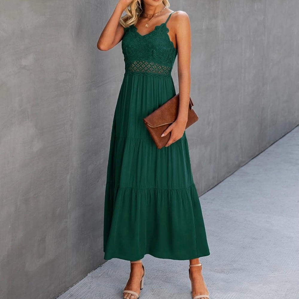 NWT crochet Lace Maxi Dress